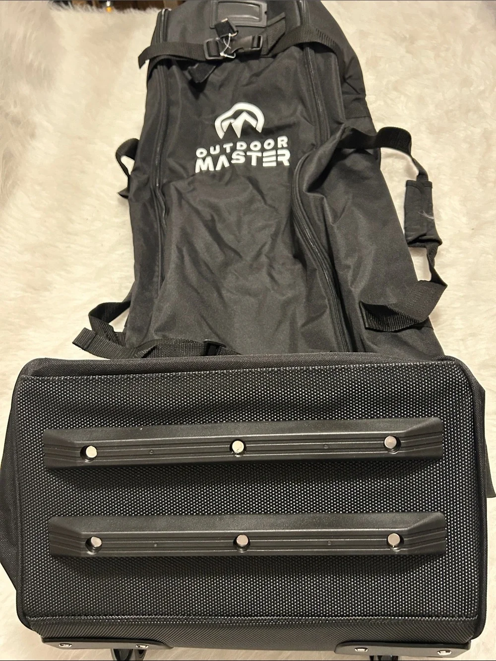 Outdoor Master Black Rolling Golf Travel Bag